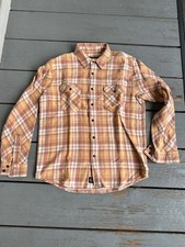 Indigofera, Bryson, Prima Cotton Flannel,Size M, Beige , nature, gelb Karo, neu