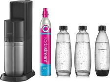 SodaStream Duo Titan Wassersprudler 2 Glasflasche + 1 PET Flasche + CO2-Zylinder