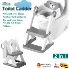 Toilettentrainer Toilettenstuhl Toilettensitz Sitz mit Treppe Leiter für Kinder