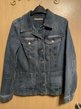 Damen Jeans Blazer von Mac große 38-40 blau mit Kristalle gebraucht 