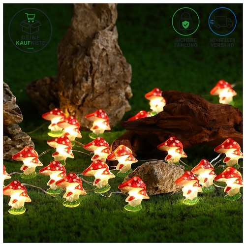 Lichterkette 20led pilze - lichterkette,