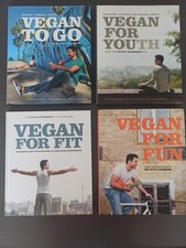 4 Kochbücher von Attila Hildmann; Vegan for Fun/ ... Youth/ ...Fit/...To Go 