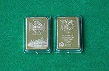 DEUTSCHES REICH  BANK  MEDAILLE BARREN  VERGOLDET