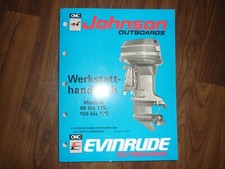 Johnson Evinrude Werkstatthandbuch 88-115 150-175 1989  Bootsmotoren 