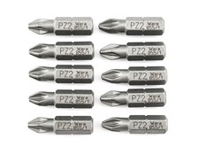 10x WERA 1/4" Pozidriv Bit in