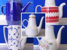 Alte DDR Porzellan/Keramik Teekannen - Milchkännchen