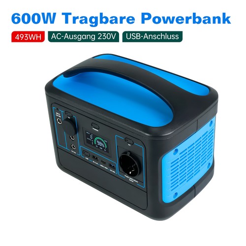 600w 493wh tragbares - 493wh, powerbank
