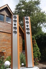 Teufel Standlautsprecher Säulenlautsprecher in der Ausführung kirsche 140 Watt