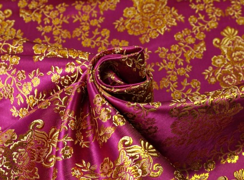 Lurex jacquard stoff brokat - lurex,