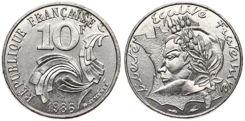 Frankreich france 10 francs - frankreich,