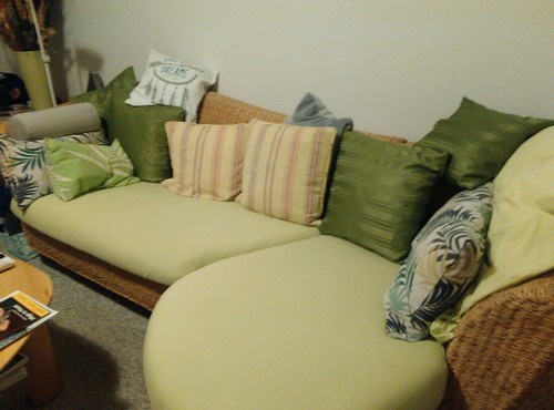 Couch aus wasserhyazinthe - couch,