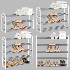 Schuhregal Schuhablage Schuhständer Schuh Ständer aus Metallrohr Creme 0024cm