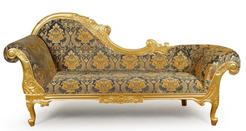 Gold chaiselongue aus - gold,