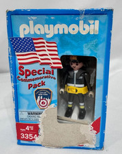 Playmobil Figur 3354 / Feuerwehrmann New York / USA / Verpackung beschädigt