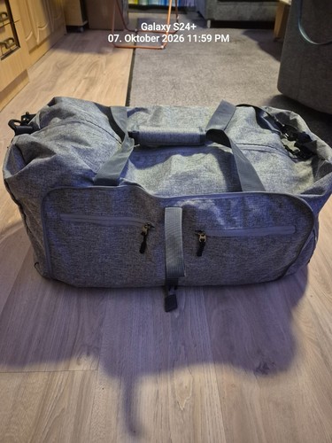 Reisetasche leicht grau kaum