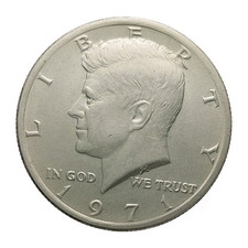 USA Kennedy Half Dollar 1971 Kupfer-Nickel plattiert Kupfer Münze Z1152