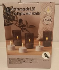 6 Stück LED Teelichter Timer