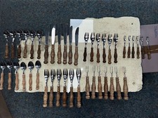 WMF 42 teilig Besteck Burgund