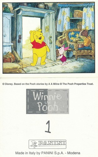 Panini sticker winnie - winnie, puuh