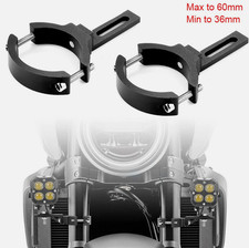 2x Motorrad Scheinwerferhalter Halter Halterung 36-60mm Universal Lampenhalter