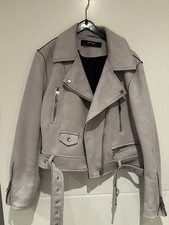 ZARA Bikerjacke Jacke Grau L 36/38 Superweich