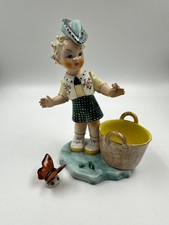 Porzellanfigur Blumenmädchen