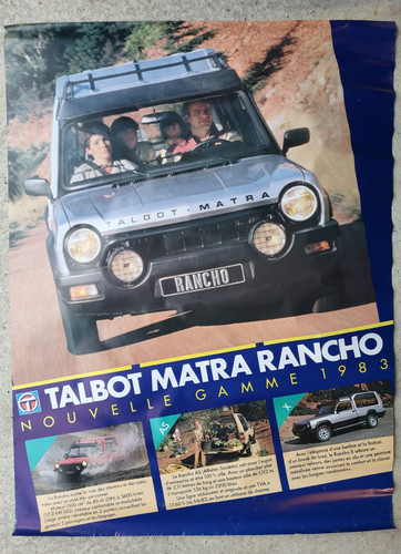 Poster talbot matra rancho - talbot,