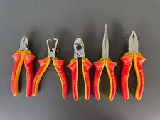 Würth VDE Zangen Kabelschere Abisolierzange Flachrund Seitenschneider