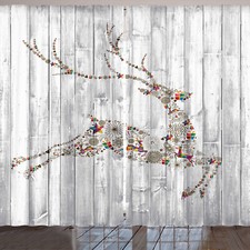 Hirsch Rustikale Gardine