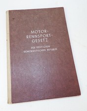 Motorrennsport Gesetz der DDR
