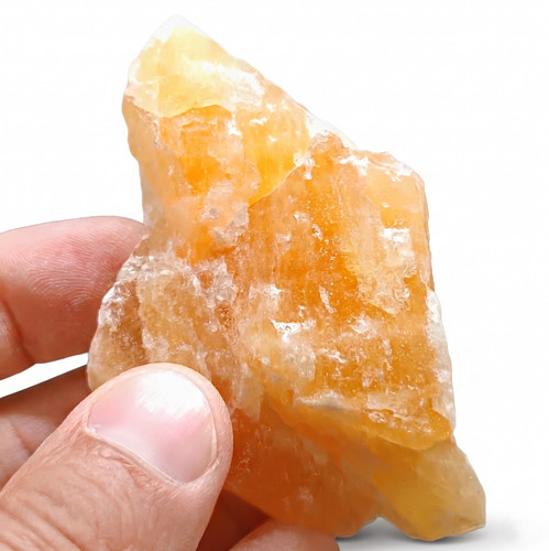 Orangencalcit rohstein - orangencalcit,