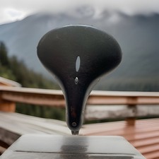 Lepper Primus Ledersattel Schwarz Herren-fahrradsattel Gebraucht Guter Zustand