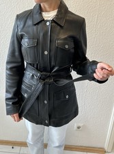 DKNY Damen Lederjacke / Mantel Gr. 36