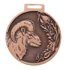 Mufflon Muffel Deko Medaille