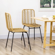 Homcom 2er set esszimmerstuhl - 2er-set,