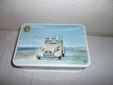VINTAGE alte Keksdose mit Kult Citroen 2 CV / ENTE ca. 19,5 x 13 cm