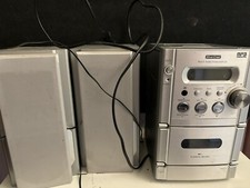 musikanlage mit boxen MP3 Silber Kellerfund Musik Hören Radio Sound Anlage Retro