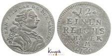 Sachsen-Hildburghausen, Ernst Friedrich Karl, 1/12 Taler 1760, Hollmann 92, ss+