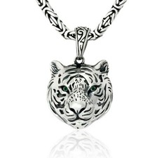 Tiger Kopf Anhänger 925er