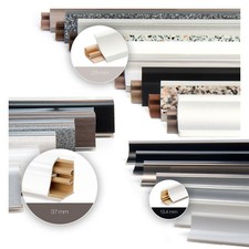 Profile 13,4mm - 37mm Abschlussleisten Küche Arbeitsplatte Tisch Winkelleisten