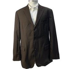 Hugo Boss Anzug Sakko Rossellini Film Schurwolle Braun Herren 44R XL