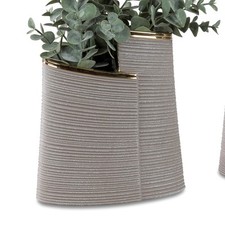Deko vase goldsand - goldsand, oval