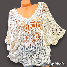 ITALY HÄKELSTRICK  Pulli LOCH