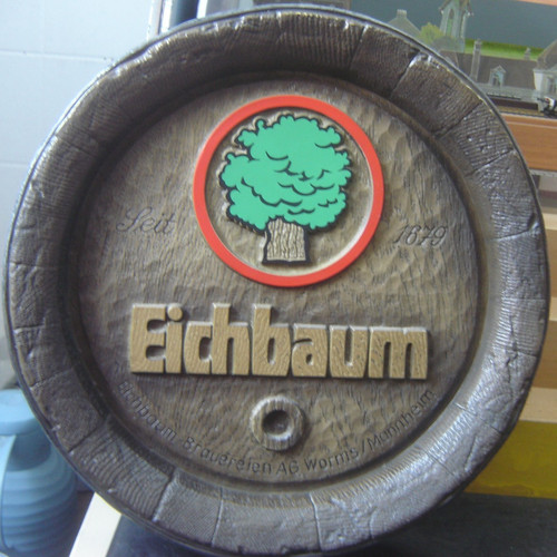 Brauerei werbeschild fassboden - brauerei,