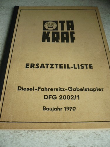 Veb ddr gabelstapler anleitung - ddr,