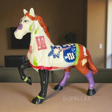 SPARDOSE PFERD ART-DECO KERAMIK 25 CM