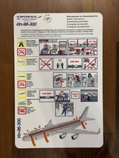 Safety Card Aeroflot Iljuschin IL-96-300