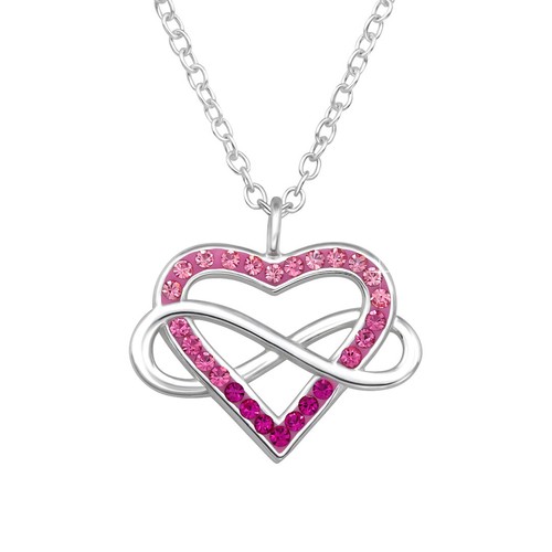 Herz infinity kette sterling - infinity,