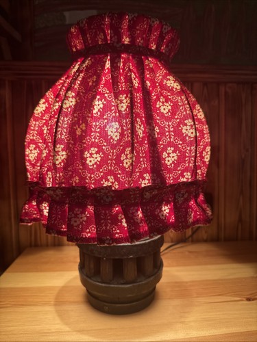 Rustikale tischlampe - tischlampe, /