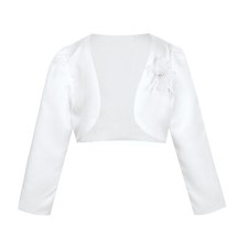 Lange Ärmel Satin Bolero